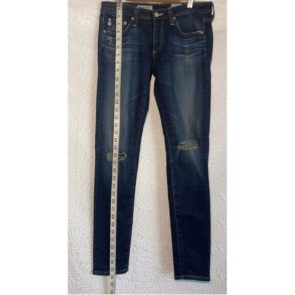 AG Adriano Golschmied Skinny Jeans Womens Legging Ankle Mid Rise Distressed 26 - Picture 3 of 13